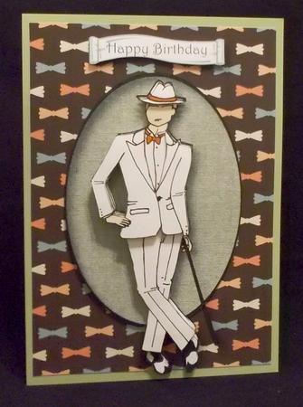 The Elegant White Suit with Bow Tie Frame Mini Kit by Suzi Cooper