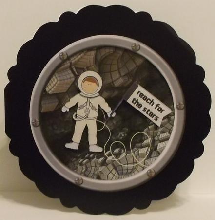 Through the Porthole - Astronaut in Space 1 by Suzi Cooper