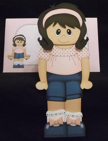 3D on the Shelf Card Kit - Little Ethnic Girl Wendy by Suzi Cooper