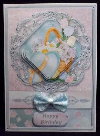 Spring Morning Framed Pyramid Card by Suzi Cooper
