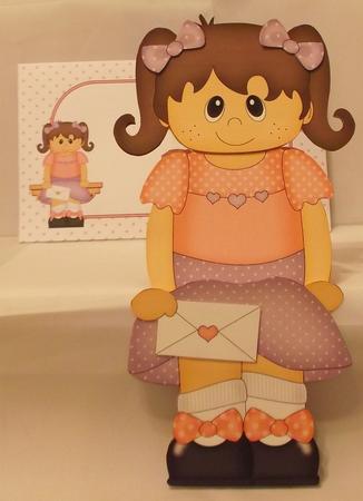 3D on the Shelf Card Kit - Little Ethnic Girl Hannah by Suzi Cooper