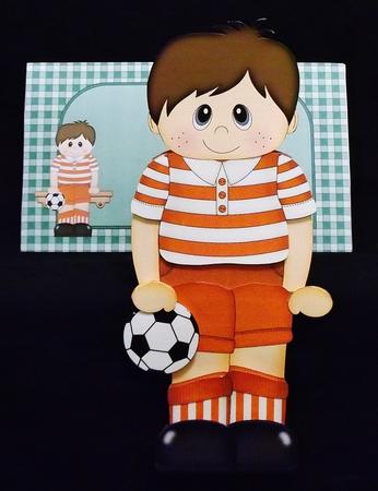 3D on the Shelf Card Kit - Football Boy Brian by Suzi Cooper
