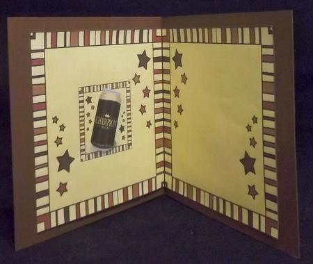 Champion Male Beer Can Matching Square Insert by Suzi Cooper