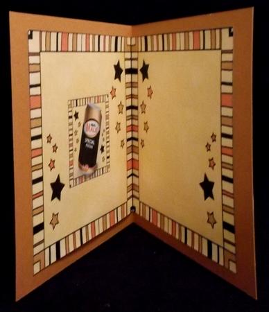 Real Male Beer Can Matching Square Insert by Suzi Cooper