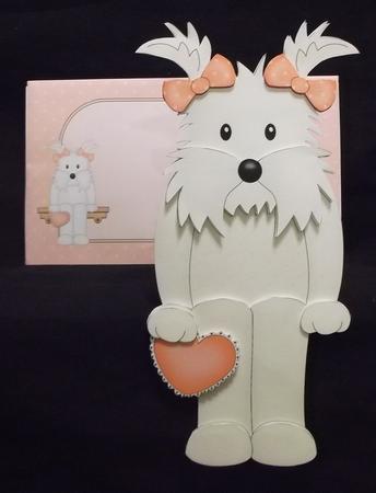 3D on the Shelf Card Kit - Jess Westie Dog by Suzi Cooper
