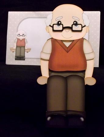 3D on the Shelf Card Kit - Old Man Arthur by Suzi Cooper
