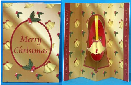 Gold A5 Aperture Card with Hanger & Decoupage by Suzi Cooper