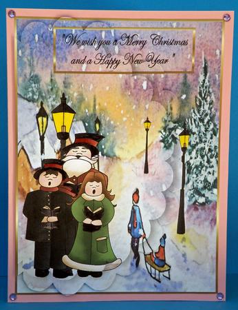 Scalloped Edged Carol Singers by Suzi Cooper