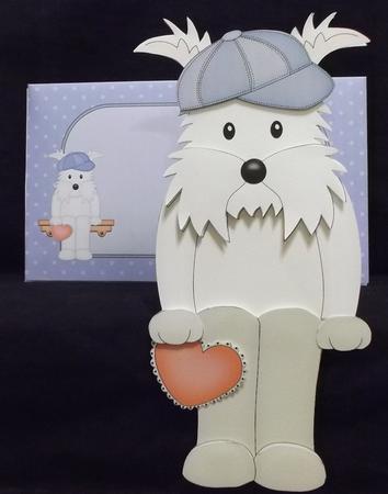 3D on the Shelf Card Kit - Jock Westie Dog by Suzi Cooper