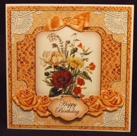 Borange Bouquet Birthday Special 8in Tag N' Envelope Kit by Suzi Cooper