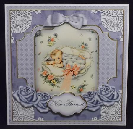 Baby Boy New Arrival Special 8in Tag N' Envelope Kit by Suzi Cooper
