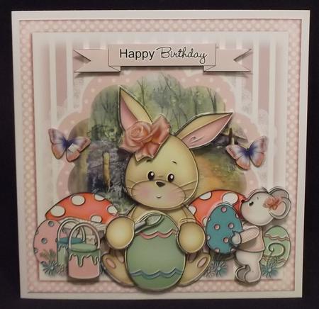 Egg Decorating Pink by Suzi Cooper
