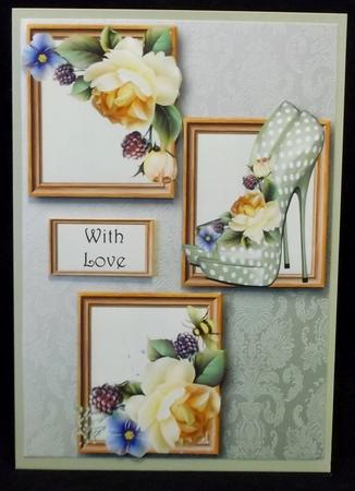 Spotty Shoes & Yellow Roses Frame Trio by Suzi Cooper