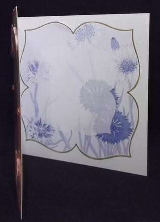 Cornflower Blue Large Blooms 8inch Insert Panel by Suzi Cooper