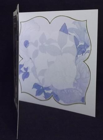 Lemon Rose Blue Large Blooms 8inch Insert Panel by Suzi Cooper