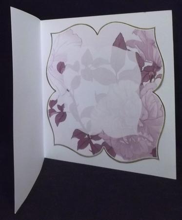 Lemon Rose Purple Large Blooms 8inch Insert Panel by Suzi Cooper