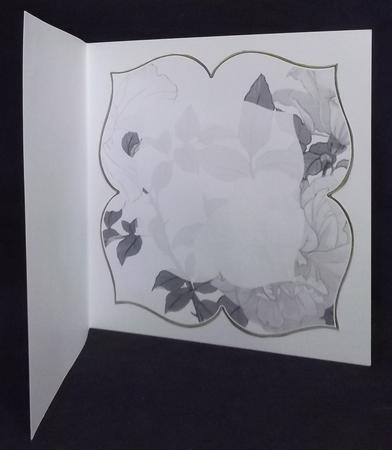 Lemon Rose Silver Large Blooms 8inch Insert Panel by Suzi Cooper