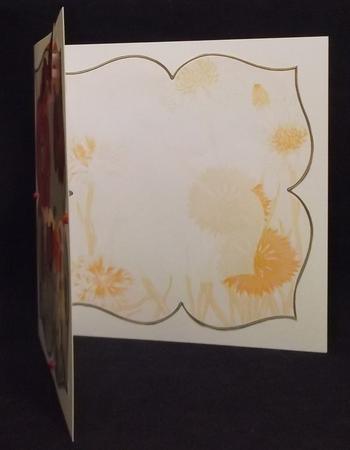 Cornflowers Orange Large Blooms 8inch Insert Panel by Suzi Cooper