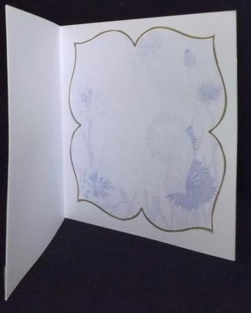 Cornflowers Pale Blue Large Blooms 8inch Insert Panel by Suzi Cooper