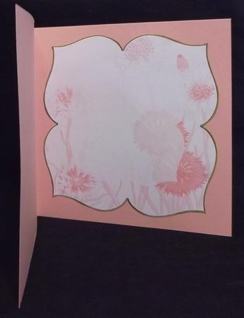 Cornflowers Pink Large Blooms 8inch Insert Panel by Suzi Cooper