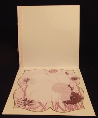 Cornflowers Purple Large Blooms 8inch Insert Panel by Suzi Cooper