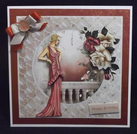 Summer Evening Card with Decoupage by Suzi Cooper