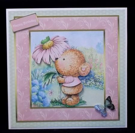 A Bear Sends Birthday Wishes Mini Kit by Suzi Cooper