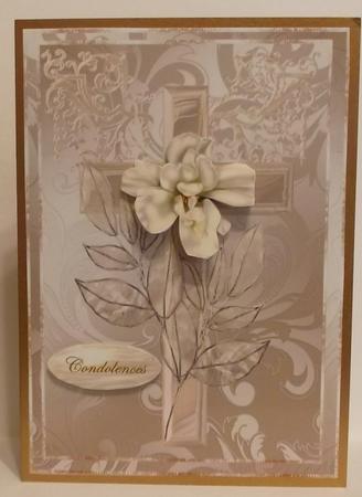 Pearl Cross Sympathy/easter -  by Suzi Cooper