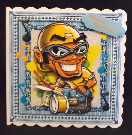 8x8 Mini Kit , the Hip-hop- Drummer by Suzi Cooper