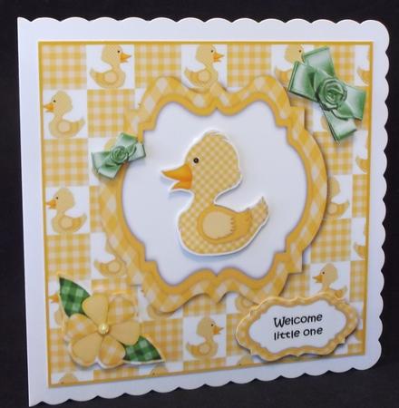 Lemon Ducky Baby Card by Suzi Cooper