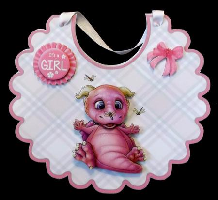 Baby Bib Pink by Suzi Cooper