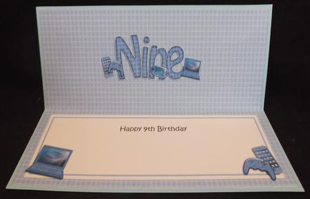 Large Dl 9th Birthday Gadgets N Gizmos Insert by Suzi Cooper