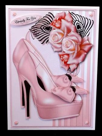 Dress Shoes ,lace ,feathers & Roses by Suzi Cooper