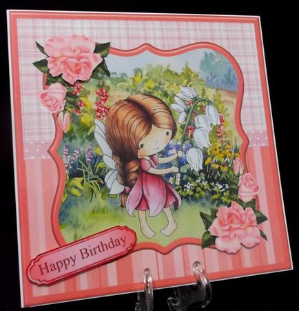 Snowdrop Daisy Fairy Topper & Decoupage by Suzi Cooper