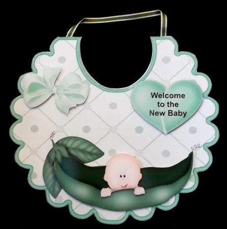 Baby Bib Green by Suzi Cooper