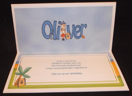 Pirates Birthday Oliver Large Dl Matching Large Dl Insert by Suzi Cooper