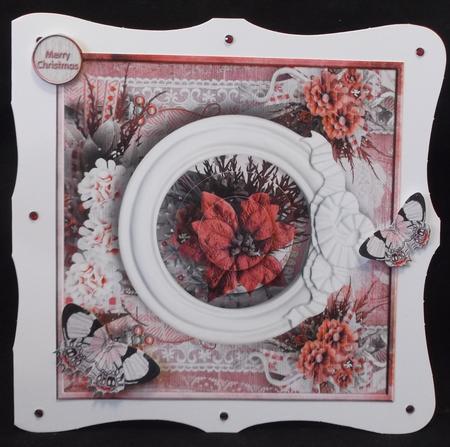 Cardtopper Singlesheet Flowers in a Frame 120 by Suzi Cooper