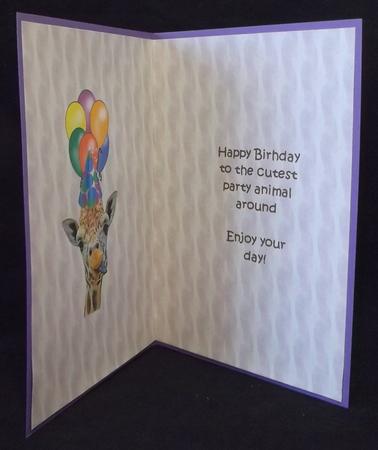 Party Animal Insert with Greeting by Suzi Cooper