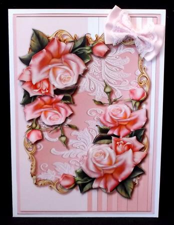 Pink Roses & Lace by Suzi Cooper