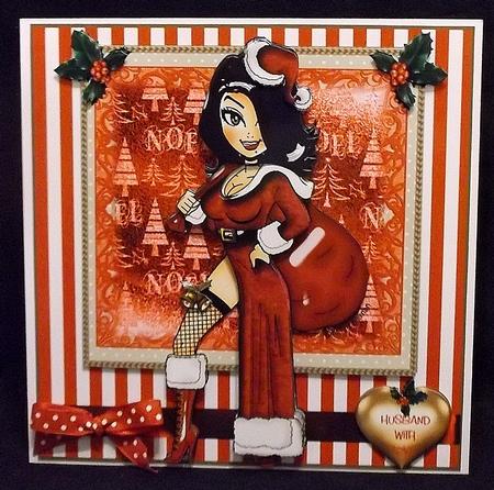 Mrs Christmas Card Front Kit by Suzi Cooper