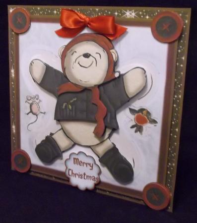 Snow Angel Friends Card Front Kit by Suzi Cooper