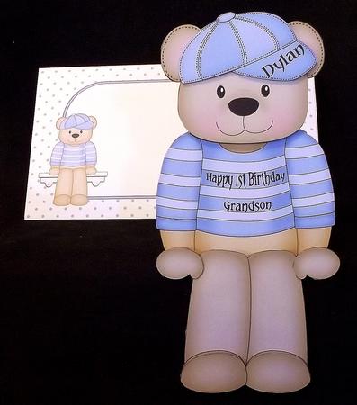 3D on the Shelf Card Kit - Austin Bear by Suzi Cooper