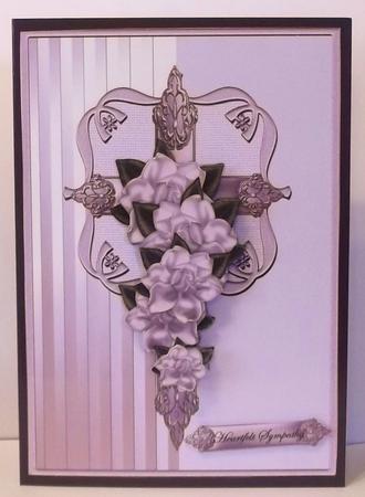 Sympathy Cross & Gardenias by Suzi Cooper