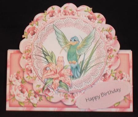 Hummingbird Tent Card by Suzi Cooper