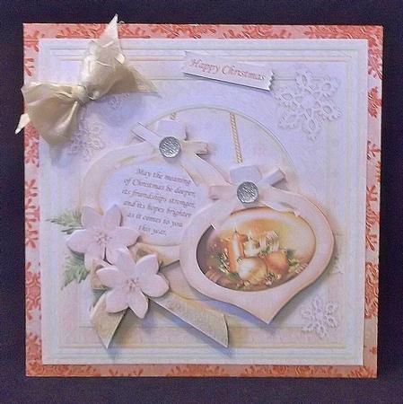 Christmas Baubles Candles 8x8 Mini Kit & Decoupage by Suzi Cooper