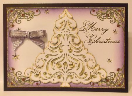 Beautiful Christmas Tree Card Front 5 by Suzi Cooper