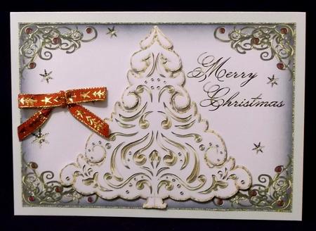 Beautiful Christmas Tree Card Front 6 by Suzi Cooper