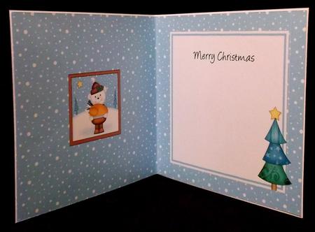 Xmas Teddy Approx 5.5" x 5.5" Square Insert by Suzi Cooper