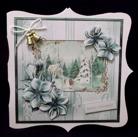 Christmas Morning Service 7x7 Card by Suzi Cooper