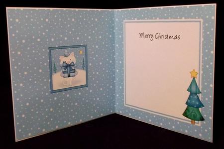 Xmas Cat Approx 5.5" x 5.5" Square Insert by Suzi Cooper